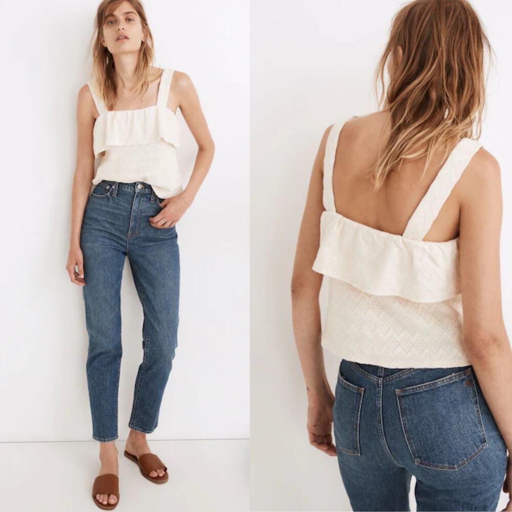 Madewell Ruffled tank top